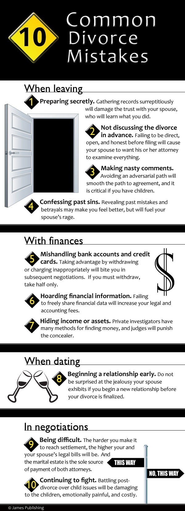 10 Common Divorce Mistakes